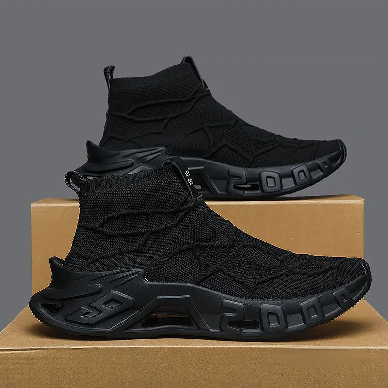 Men's Outdoor Sports Shoes - High-Top Sports Shoes Are Novel and Fashionable, Non-Slip and Durable